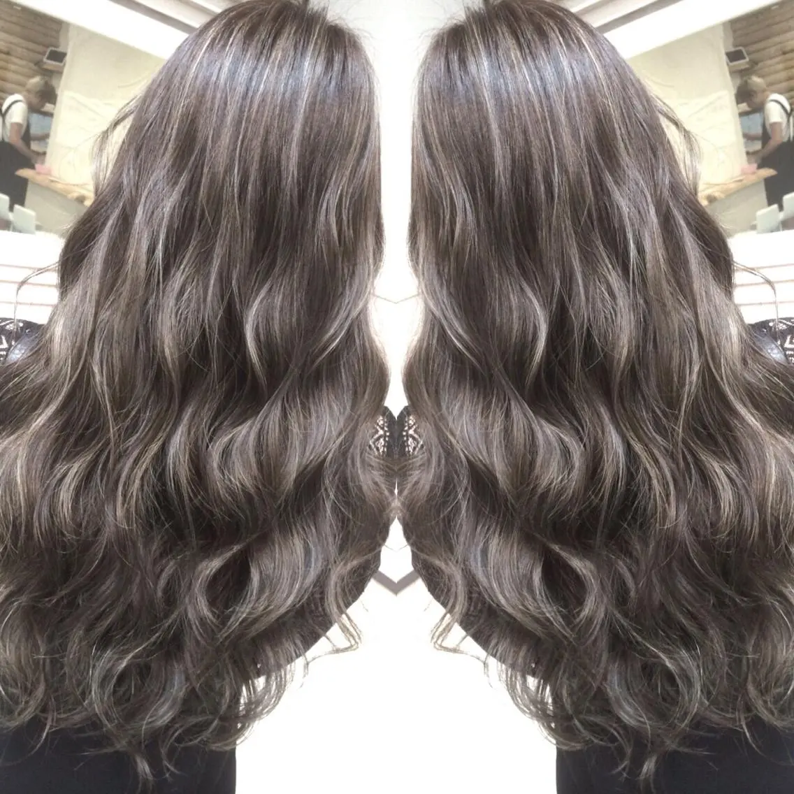 ロング カラー 井上 一平のヘアスタイル