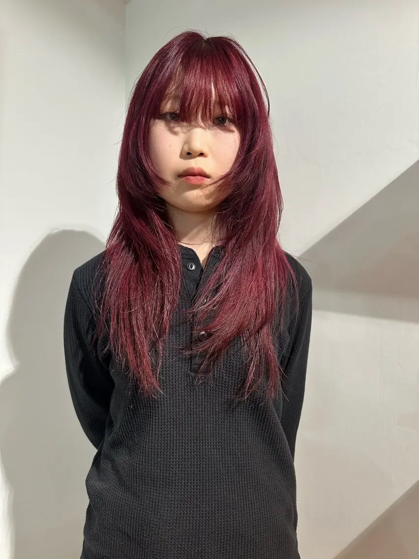 セミロング カラー カット ヘアカラー 🎀オイダイラ モモカ🎀のヘアスタイル