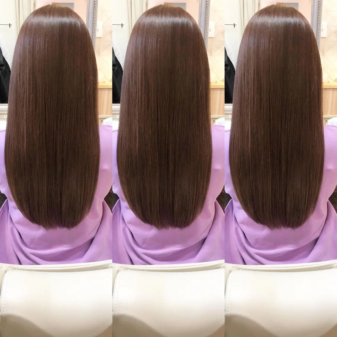 ロング カラー アディクシーカラー イルミナカラー くせ毛 髪質改善 縮毛矯正 tuuli トゥーリのヘアスタイル