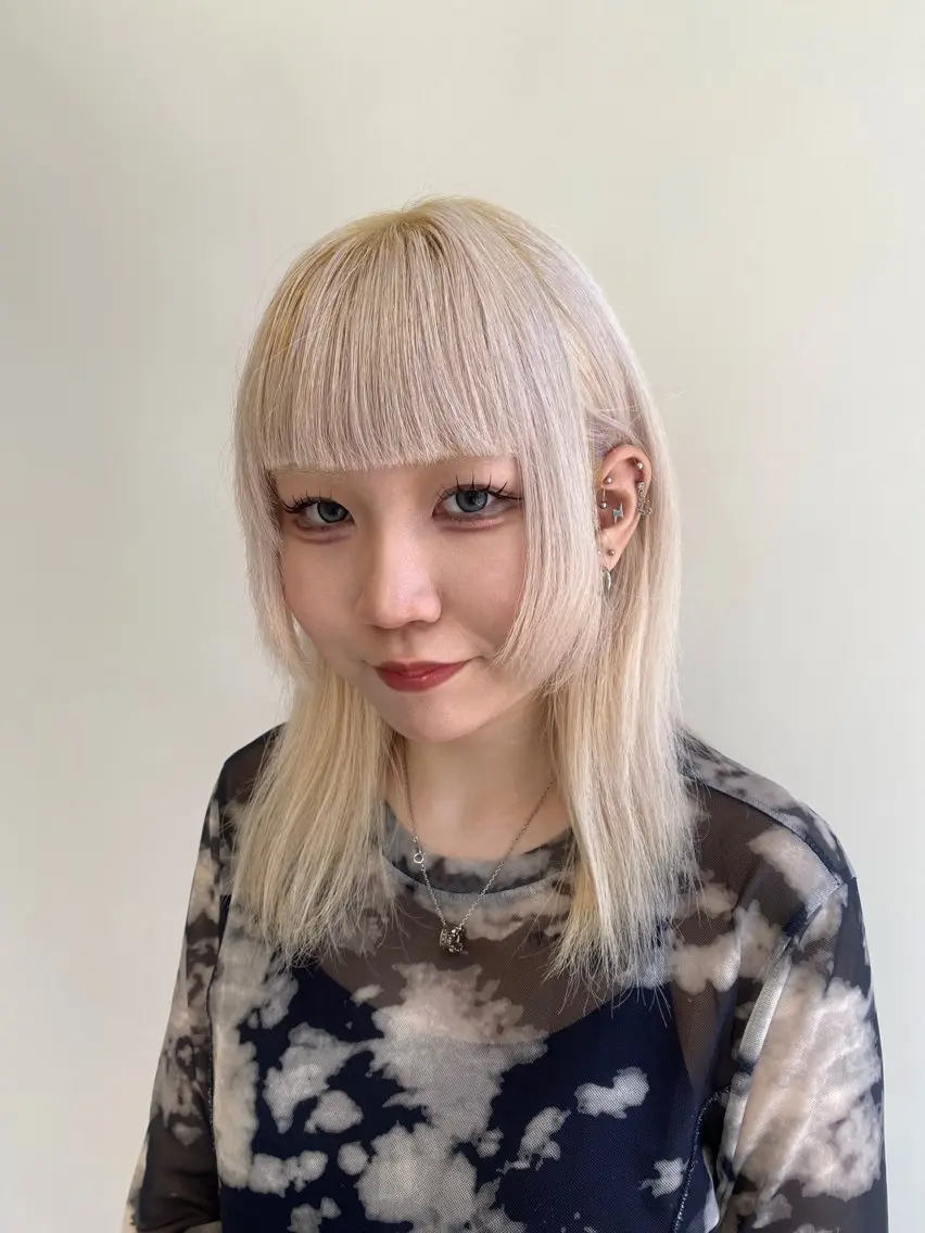 ❤️‍🔥カット+ケアブリーチカラー+髪質改善トリートメント❤️‍🔥の写真