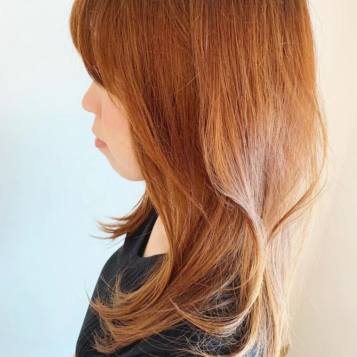 セミロング カラー 中川 竜誠のヘアスタイル