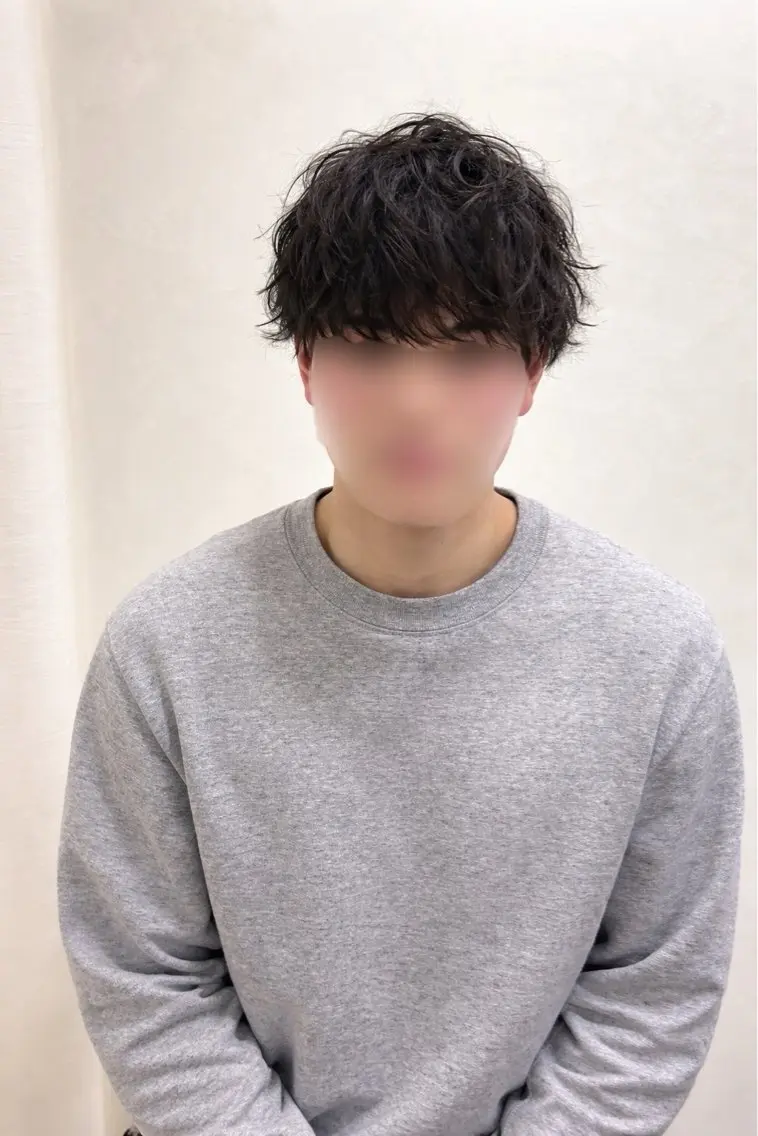 ミディアム パーマ ミディアムパーマ カット パーマ 【メンズパーマ特化】 リュウのヘアスタイル