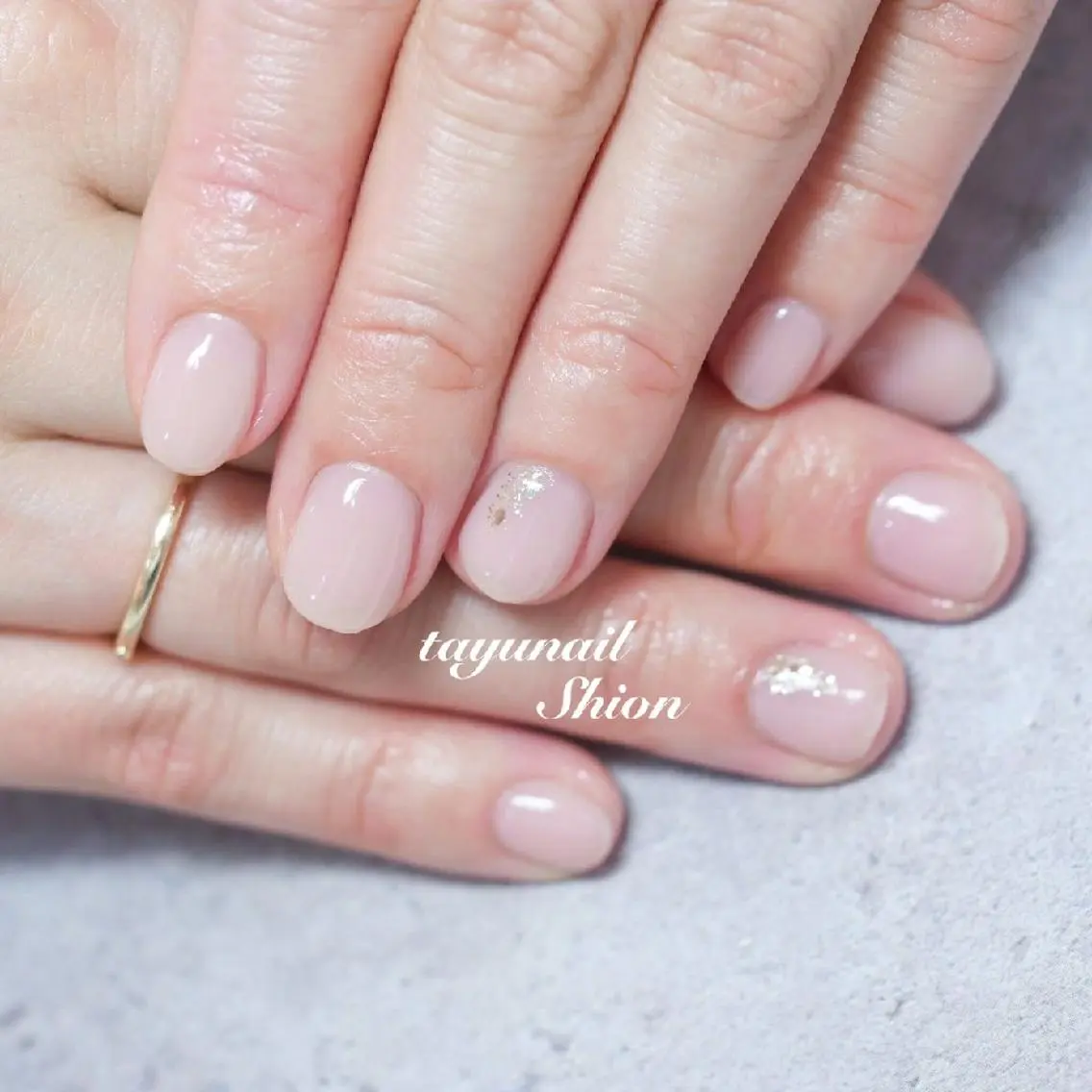 ネイル ブルー ジェルネイル 氷ネイル・うるうるネイル パラジェル 夏ネイル ネイルサロン 【たゆnail】のネイルデザイン