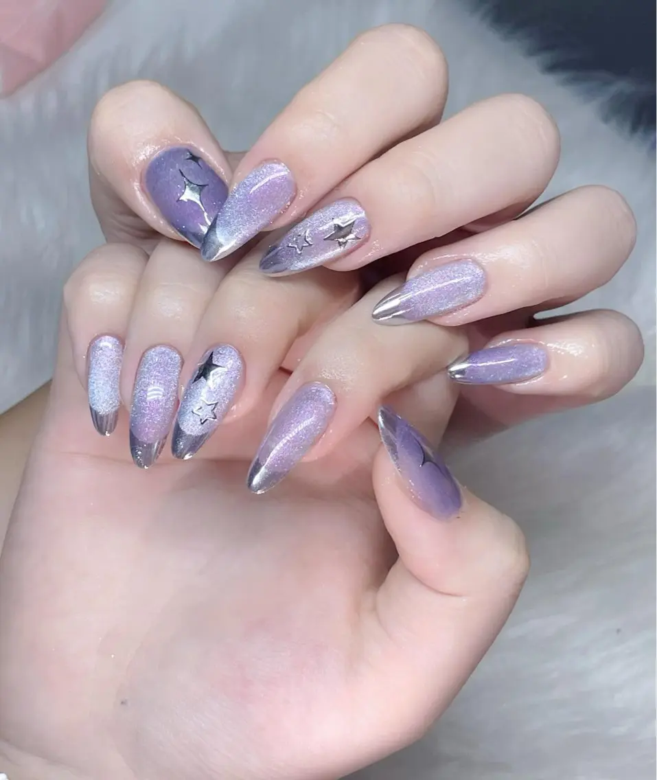 ネイル フレンチネイル ジェルネイル 韓国ネイル マグネットネイル マグネットフレンチ akina nailsのネイルデザイン