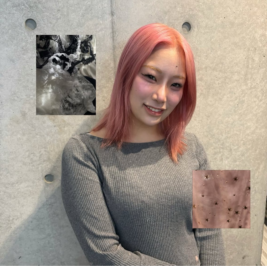 ミディアム ヘアカラー 透けカラー.艶髪. 梅田♡midoのヘアスタイル
