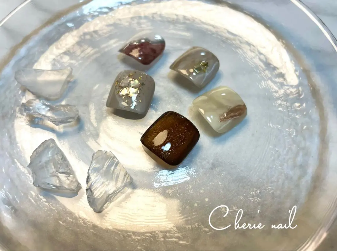 ネイル フットネイル フットネイル Cherienail yunaのネイルデザイン