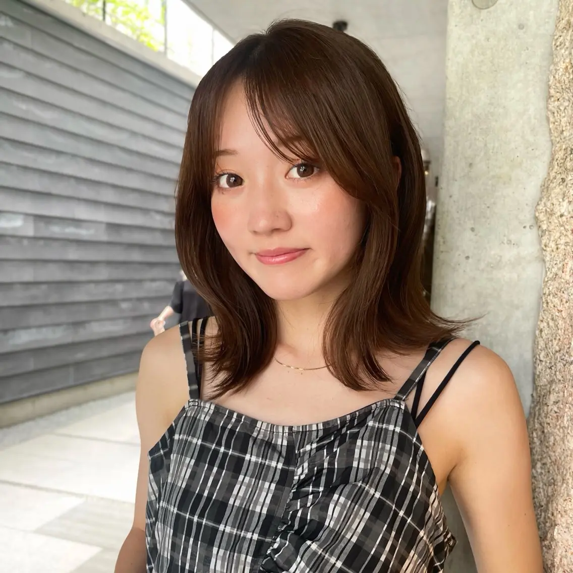 ミディアム カラー ヘアカラー トリートメント ボブ/縮毛矯正/ 透明感カラー/ゆきなのヘアスタイル