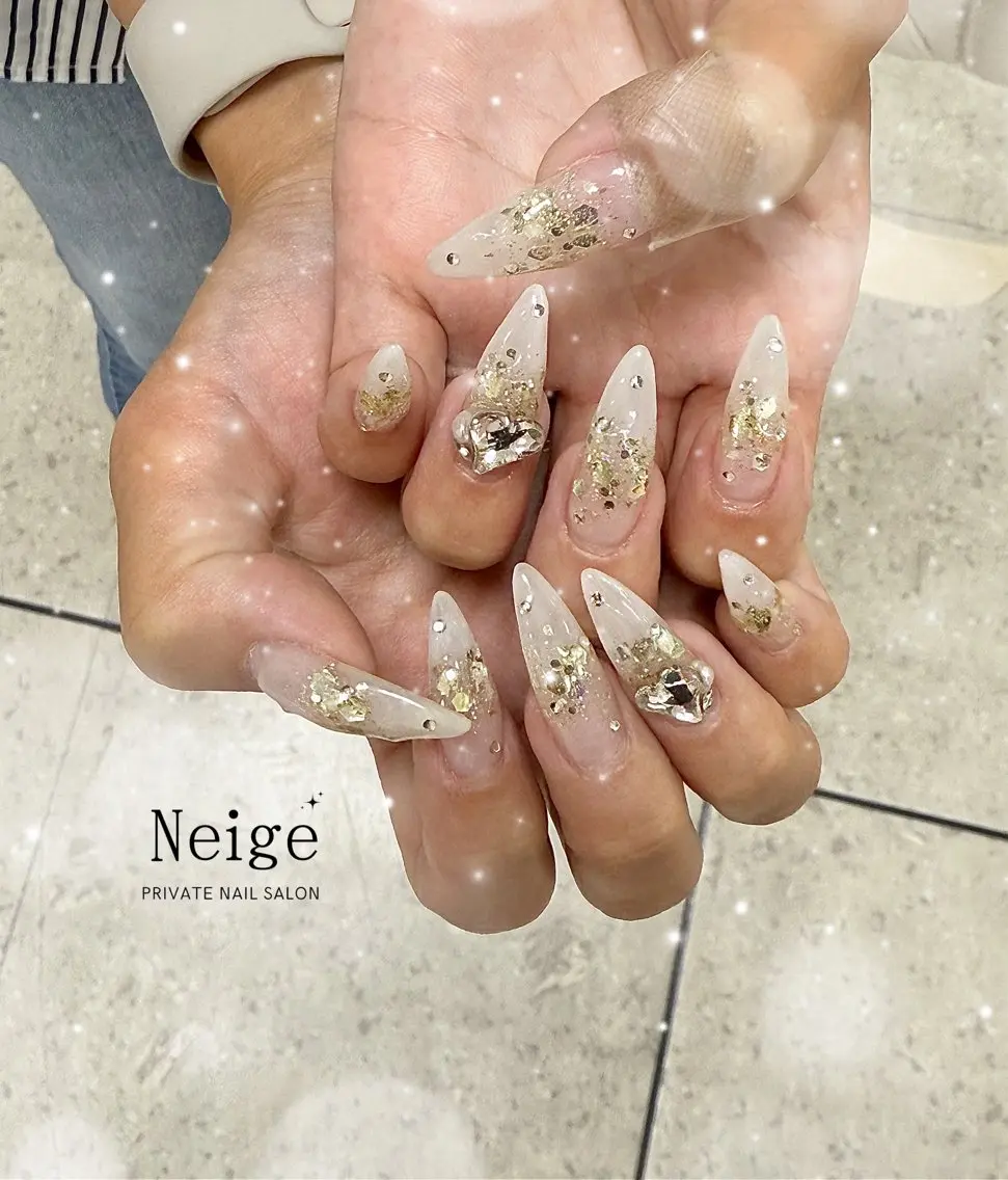 ネイル ハンドネイル Neige‪𓂃ai ＊梅津 / 松尾のネイルデザイン