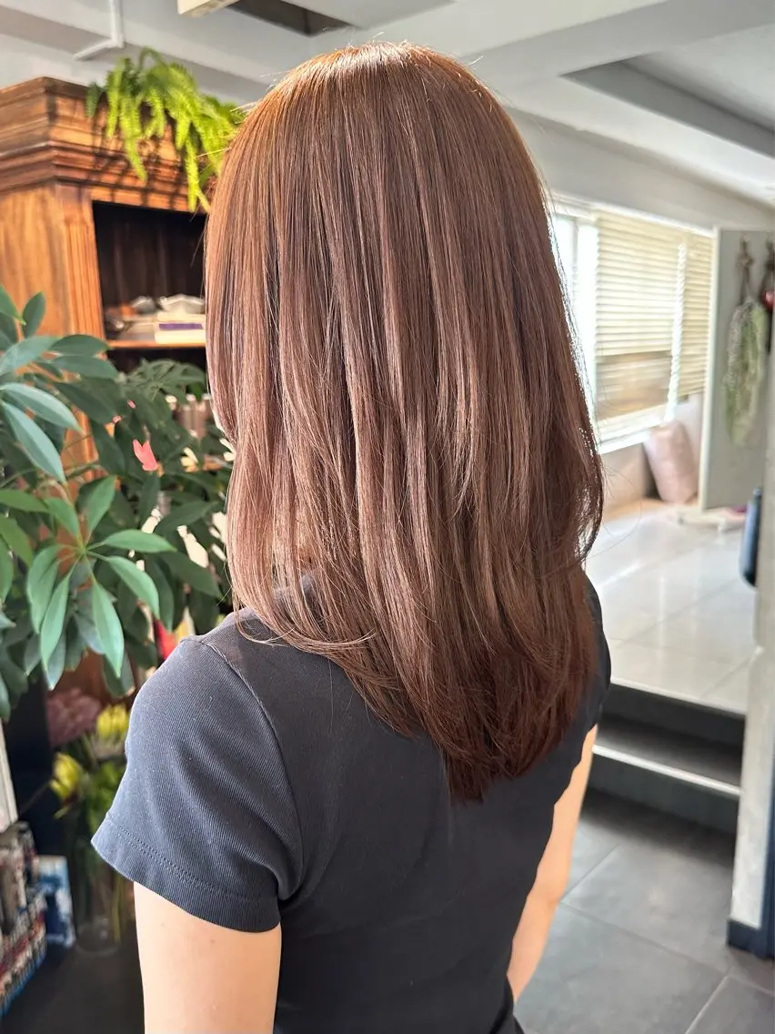 ロング カラー ベージュカラー ミルクティーベージュ ヘアカラー ヤマダ アオイのヘアスタイル