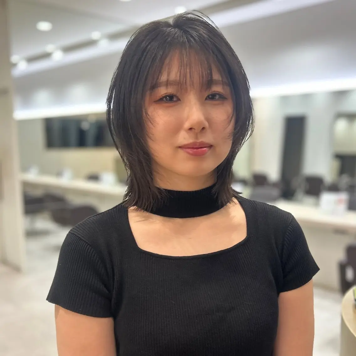 ショート ボブレイヤー ボブ 顔まわりレイヤー 顔周りカット レイヤーカット カット 植木 大基のヘアスタイル