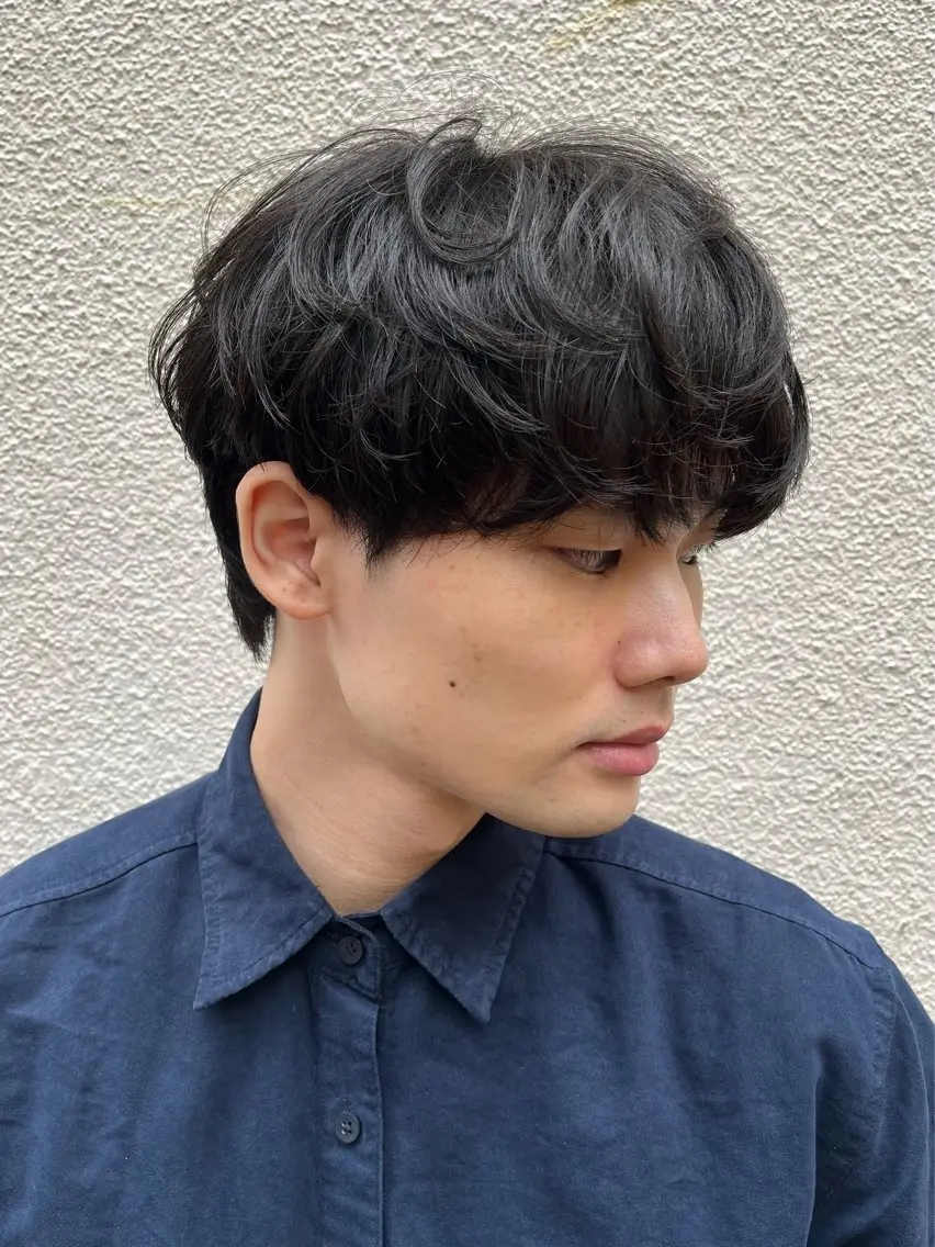 メンズ カット メンズカット パーマ飯野友喜のヘアスタイル