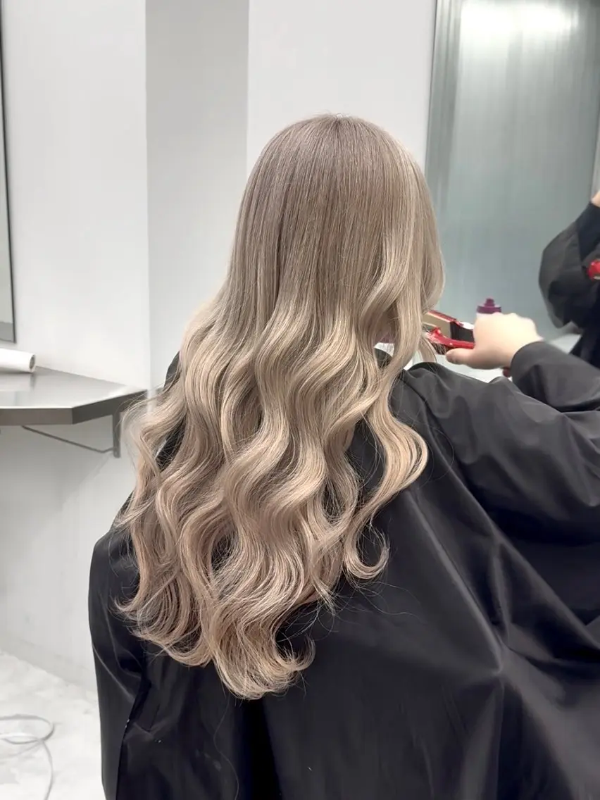 ロング カラー ピンク🎀/ベージ ュ🧸🥞/ユウキのヘアスタイル