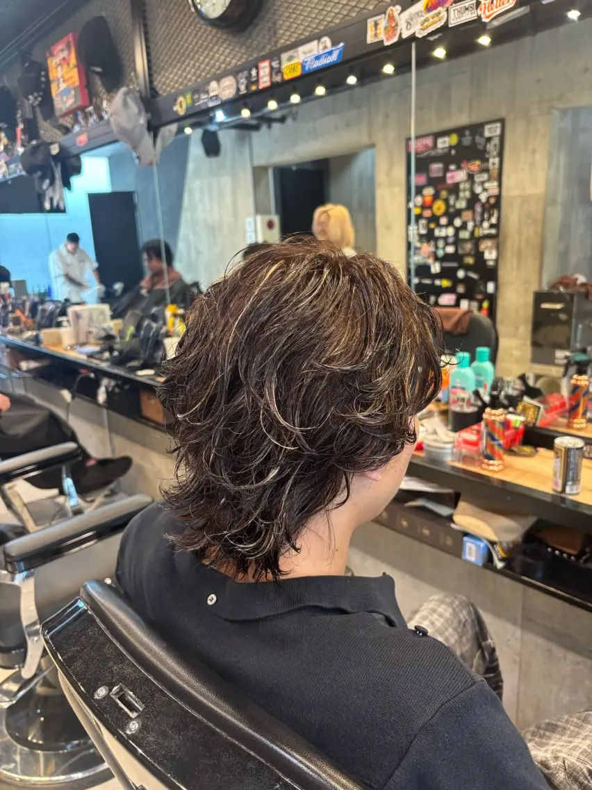 【👾メンズ特化👾⠀】ハイライトブリーチ＋カラー＋シャンプー💈の写真