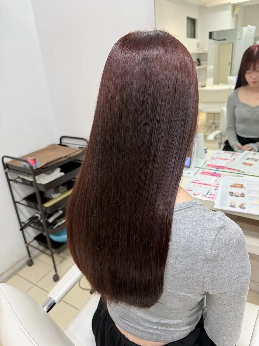 ロング カラー ブリーチ ダブルカラー ブリーチなしカラー ヘアカラー 🤎ベージュカラー/ 髪質改善/山岸🤎のヘアスタイル