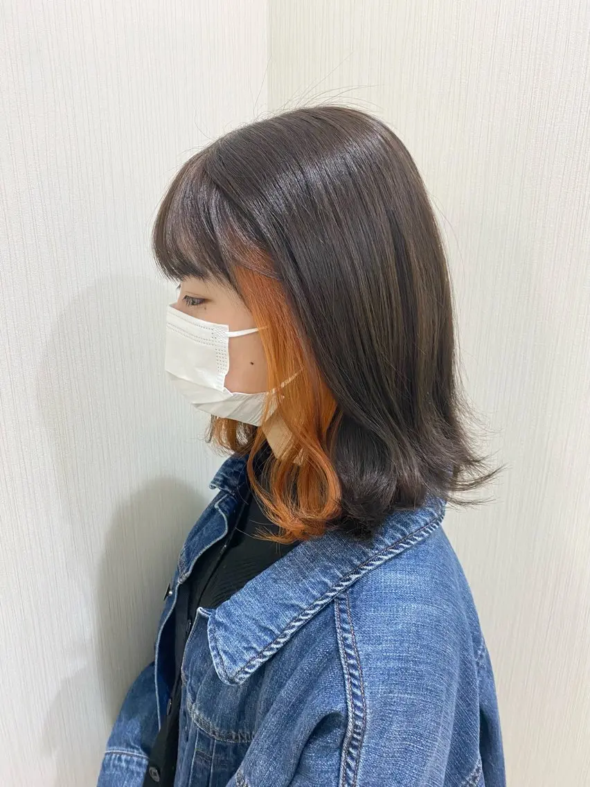 💎似合わせカット+インナーカラー(ケアブリーチ使用)+1step艶トリートメント💎3回目まで使用🉑の写真