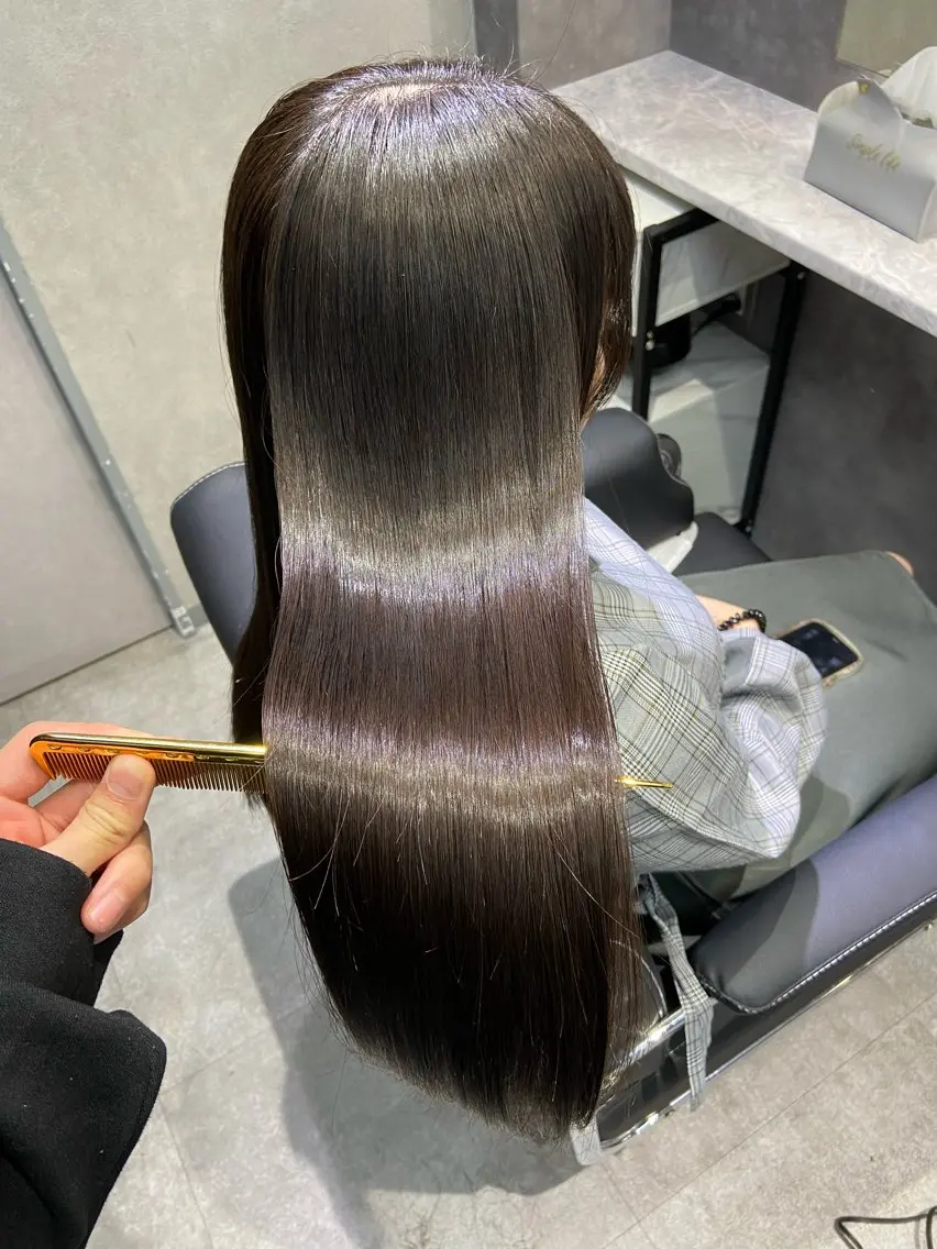 セミロング 髪質改善 トリートメント トリートメント 🦉静かに過ごしたい 方、個室席🦉タナカのヘアスタイル