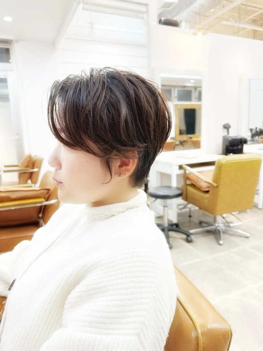 ショート カラー ショートボブ 透明感カラー ボブ ショートヘア カット ヘアカラー トリートメント 👑銀座ショート/ 絶壁補正/金子涼👑のヘアスタイル