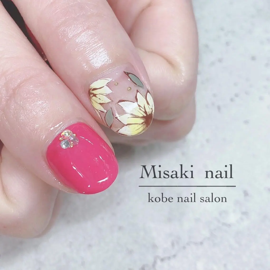ネイル 韓国ネイル ワンホンネイル ハンドネイル nailsalon miinailsのネイルデザイン