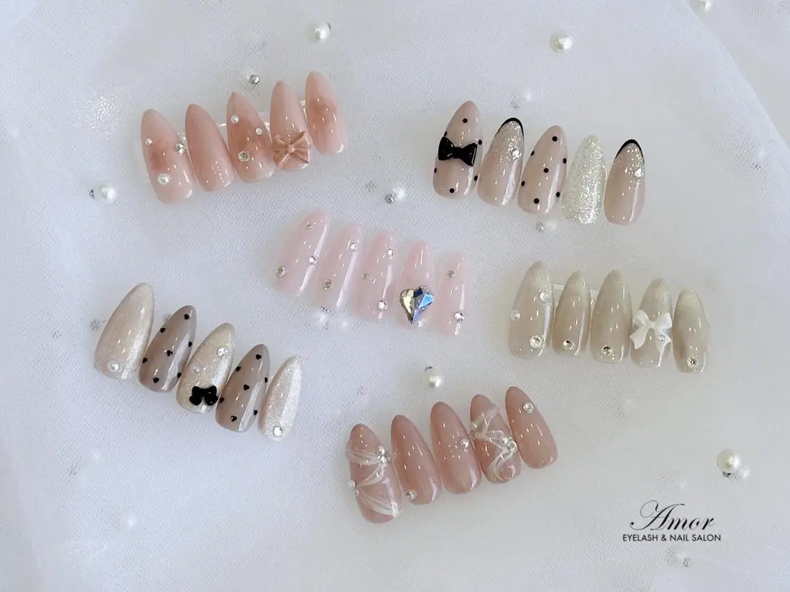 ネイル ワンホンネイル ハンドネイル Nailist Amoのネイルデザイン