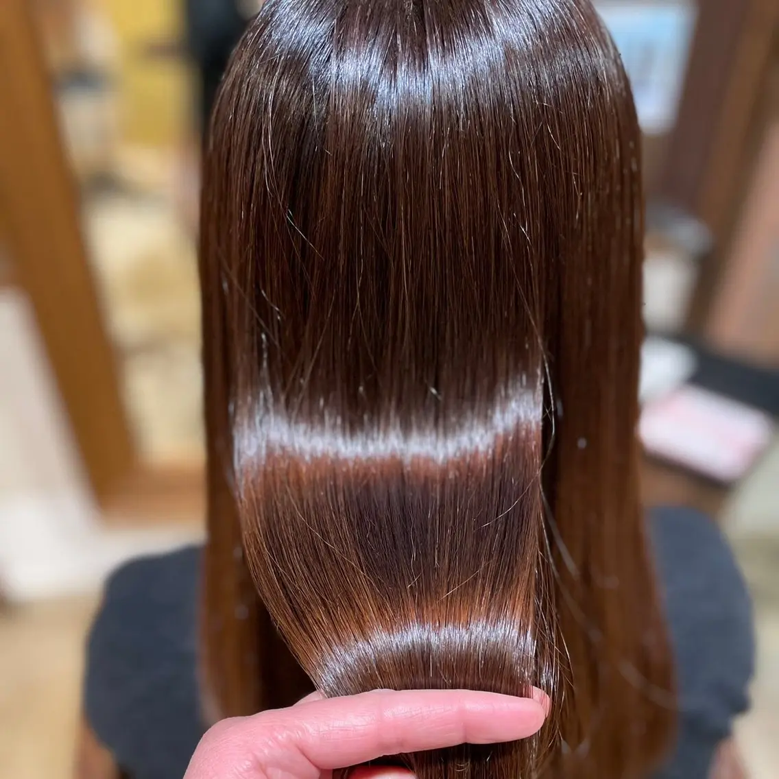 ロング 髪質改善縮毛矯正 美容師✂️山崎竜二のヘアスタイル