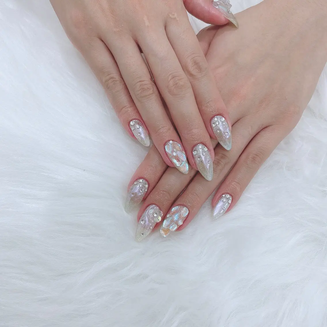 ネイル ミラーネイル ハンドネイル SOL NAILのネイルデザイン