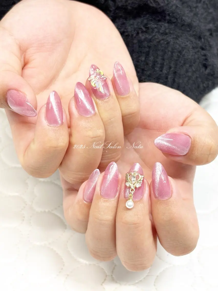 ネイル 長さ出し マグネットネイル nailsalon Natuのネイルデザイン