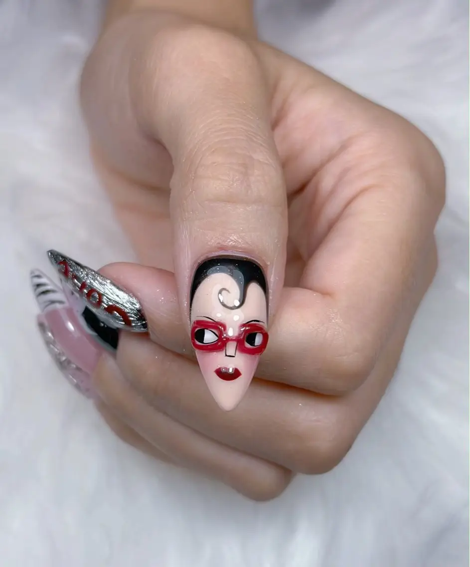 ネイル チークネイル ドット フレンチネイル グラデーション 韓国ネイル ハンドネイル Lisa Nail Salonのネイルデザイン