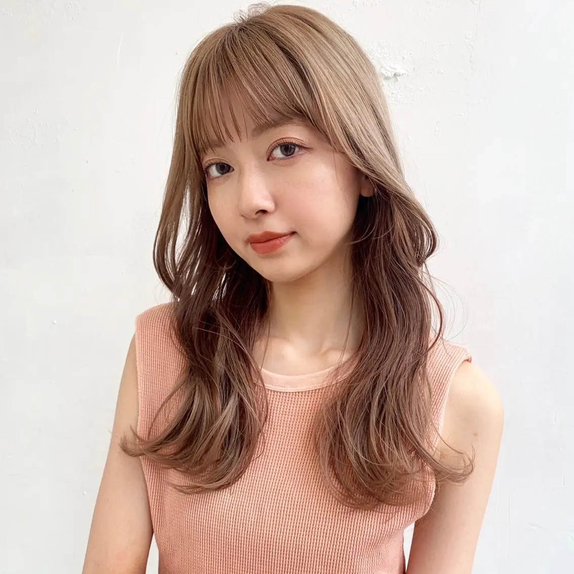 ロング カラー ヘアカラー トリートメント Sana / 韓国ヘア / カラーのヘアスタイル
