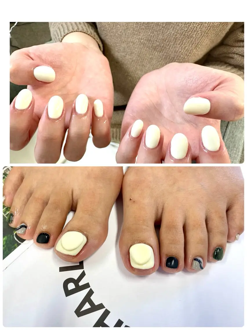 ネイル アートネイル フットネイル tsumeasobi 🪬macoのネイルデザイン