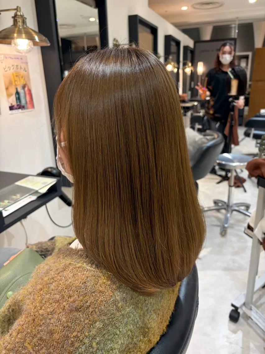 セミロング 平野 ゆらのヘアスタイル