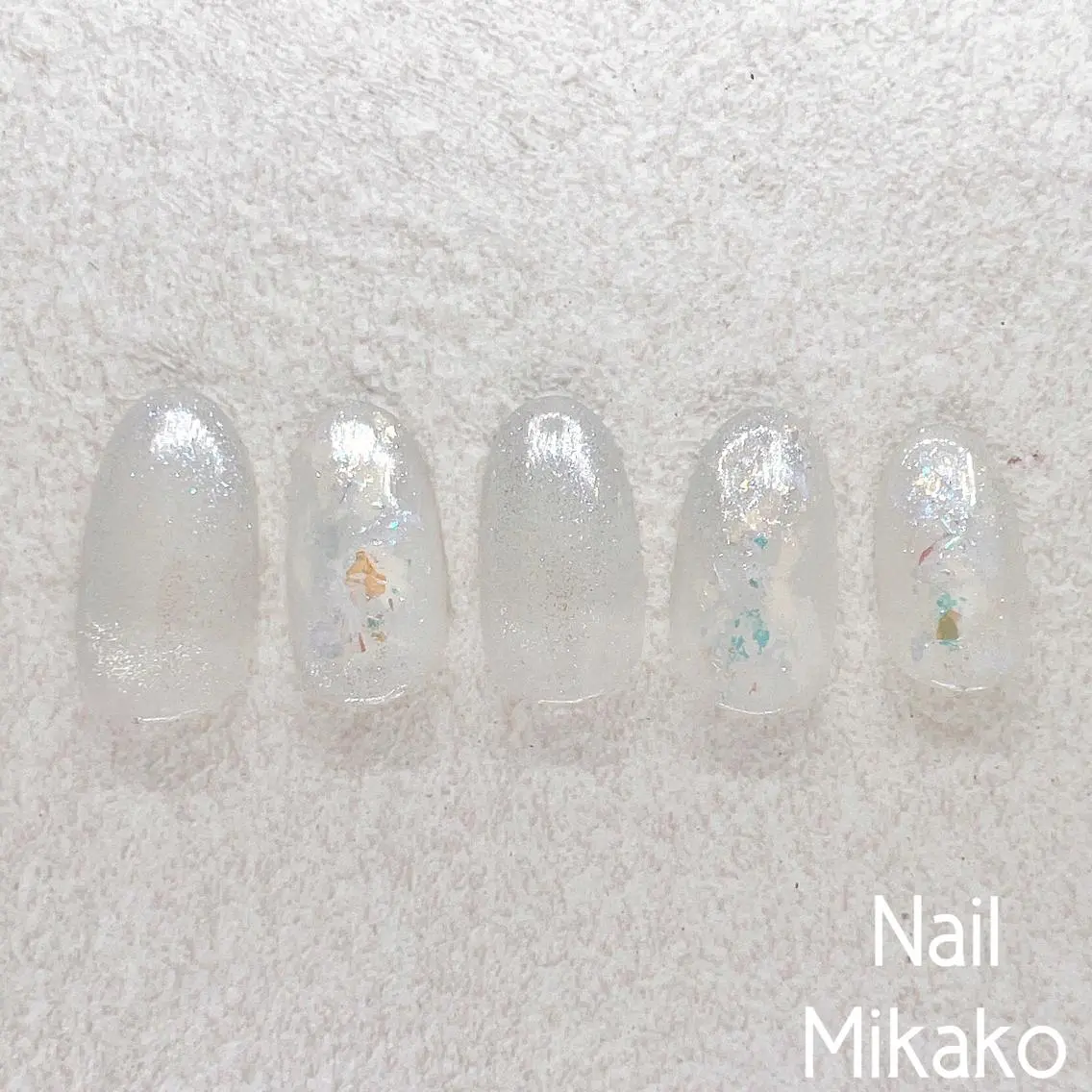 ネイル オーロラネイル マグネットネイル ニュアンスネイル Nail Mikakoのネイルデザイン