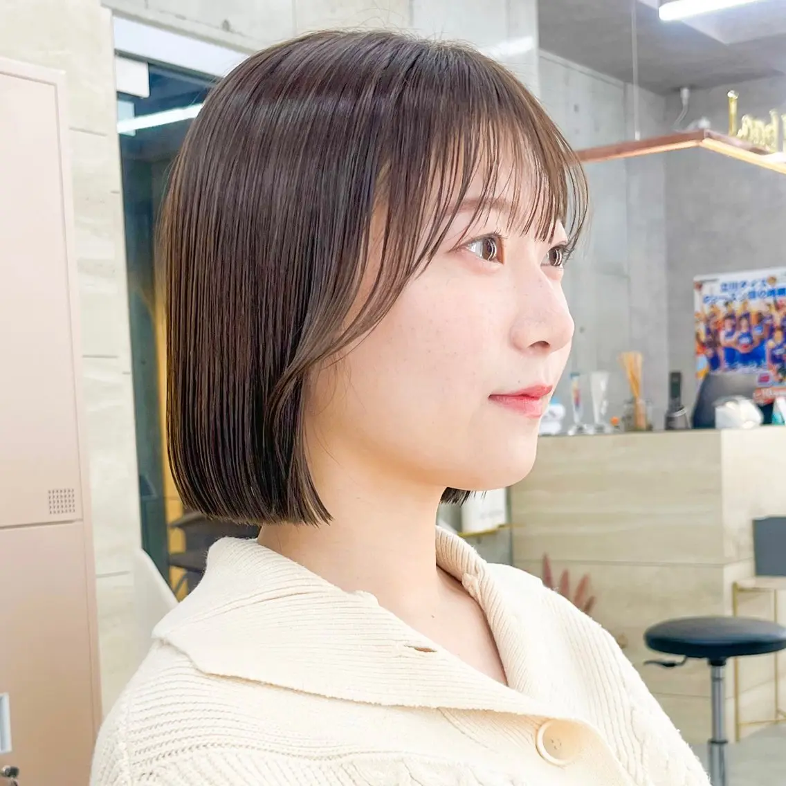 ミディアム カット ヘアカラー トリートメント エリアNo.1ボブ 💟Nanatsuのヘアスタイル
