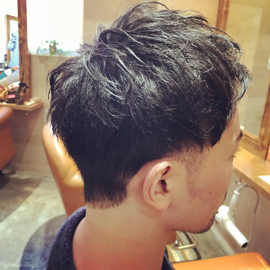 ショート メンズ アップバング ✨三澤 舜✨のヘアスタイル