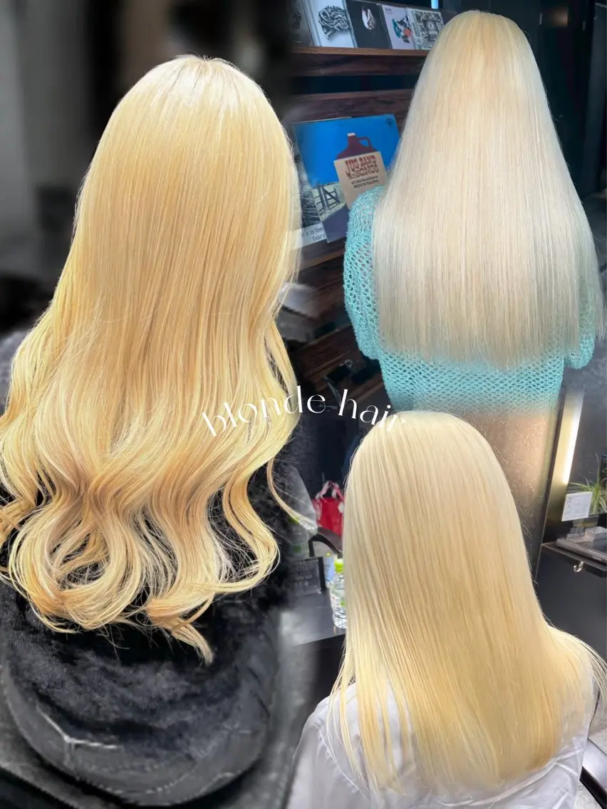 カラー ブロンド ヘアカラー カラーモデル募集🐾 MINORIのヘアスタイル