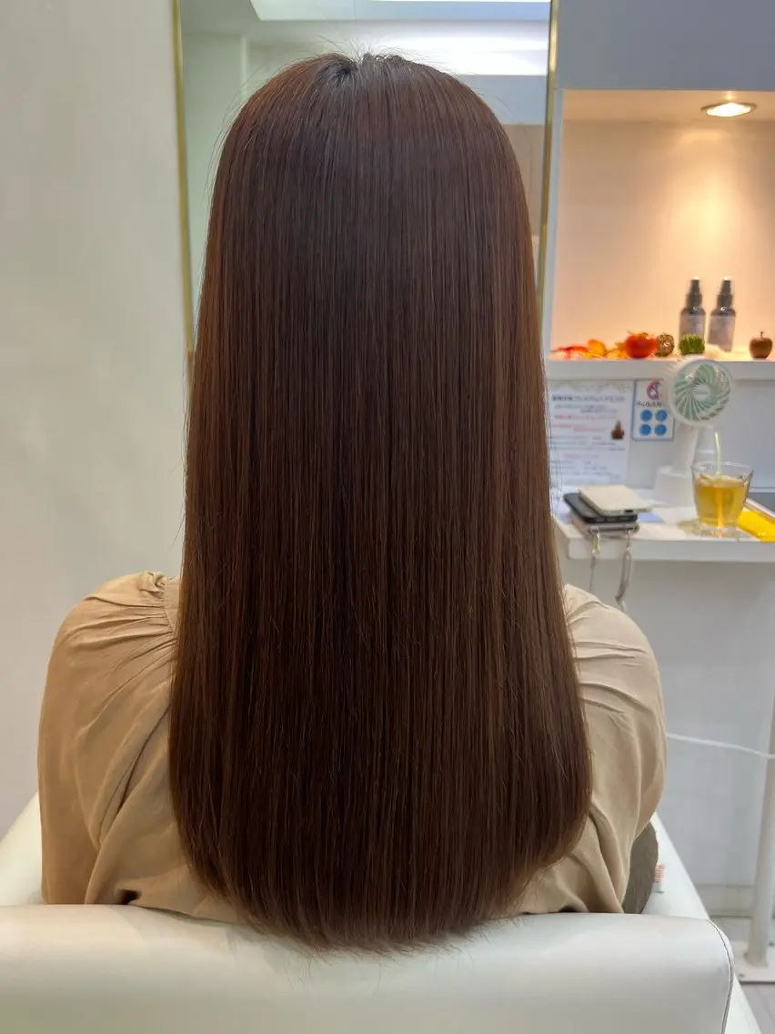 ロング 縮毛矯正 佐藤 弘典のヘアスタイル