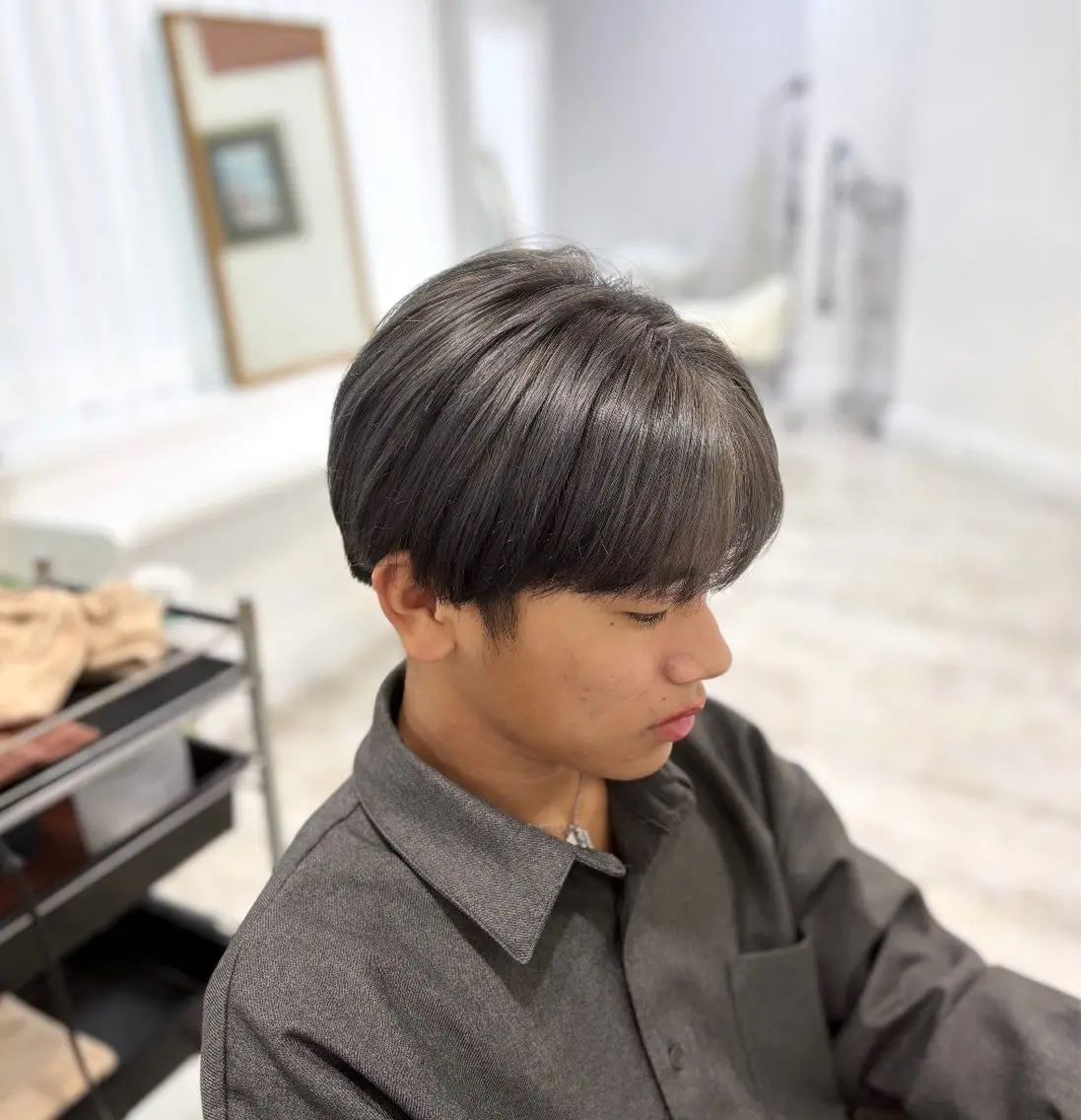 カラー メンズ カット ヘアカラー 阿部 渓太のヘアスタイル