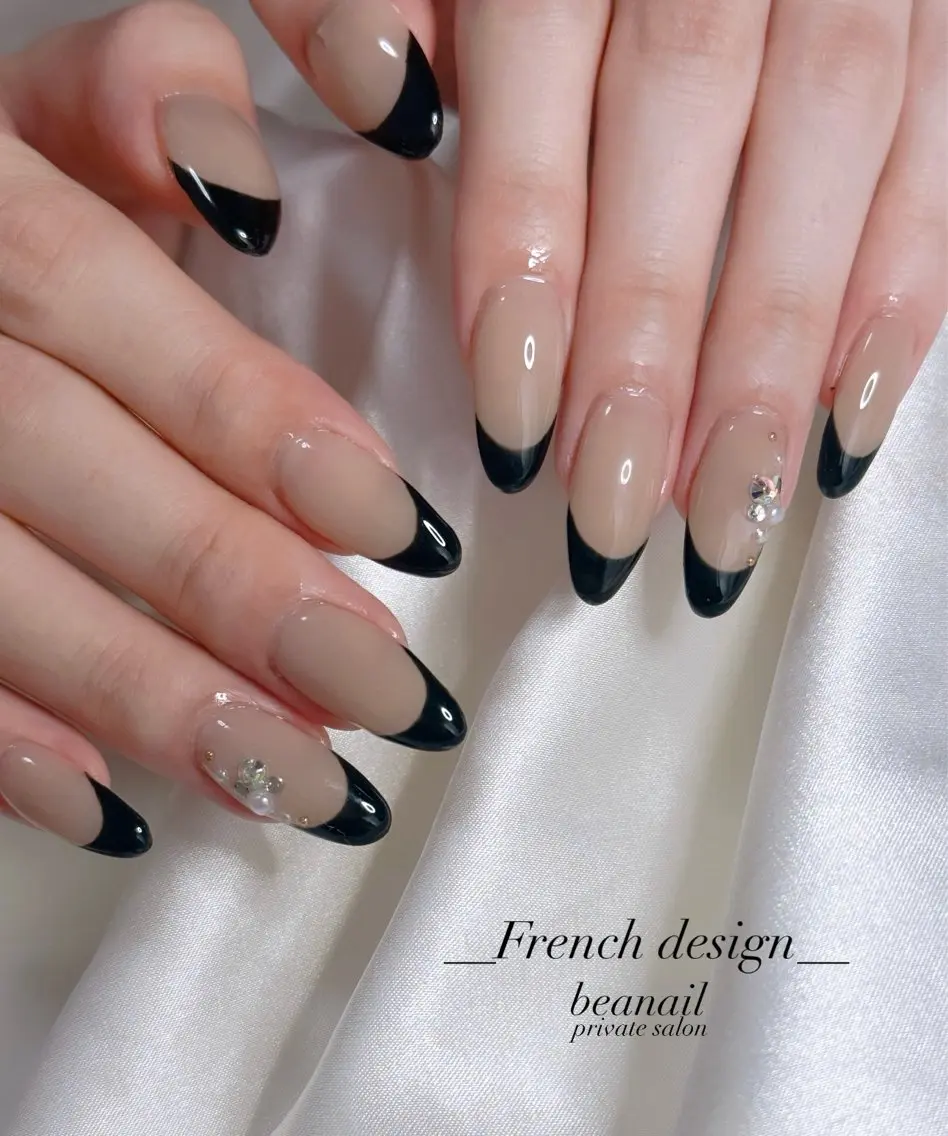 ネイル フレンチネイル シンプルネイル bea nailのネイルデザイン