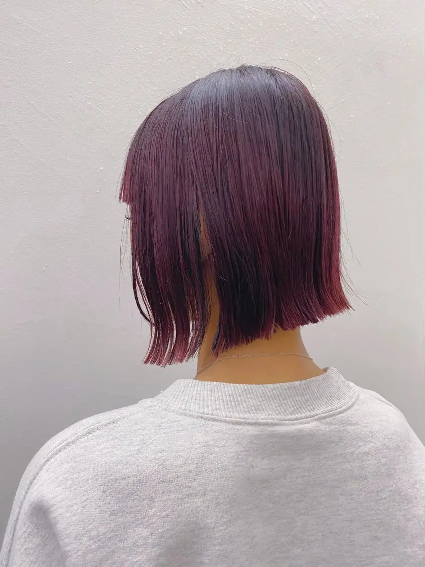 ショート カラー カット ヘアカラー トリートメント 似合わせレイヤー/ ケアパーマ/高倉のヘアスタイル
