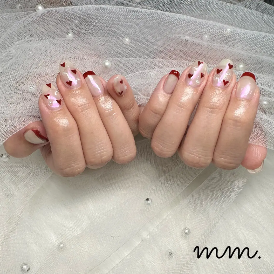 ネイル 🩷🩵mm.大宮 Riyo🧸🩵🩷のネイルデザイン