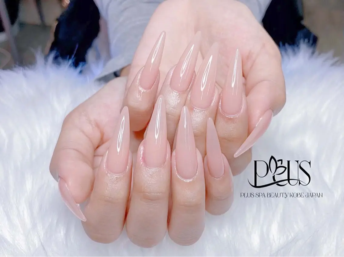 【HAND】長さだし（40~70mm）ジェルチップ◆10本アート・ワンカラ  ¥9000の写真