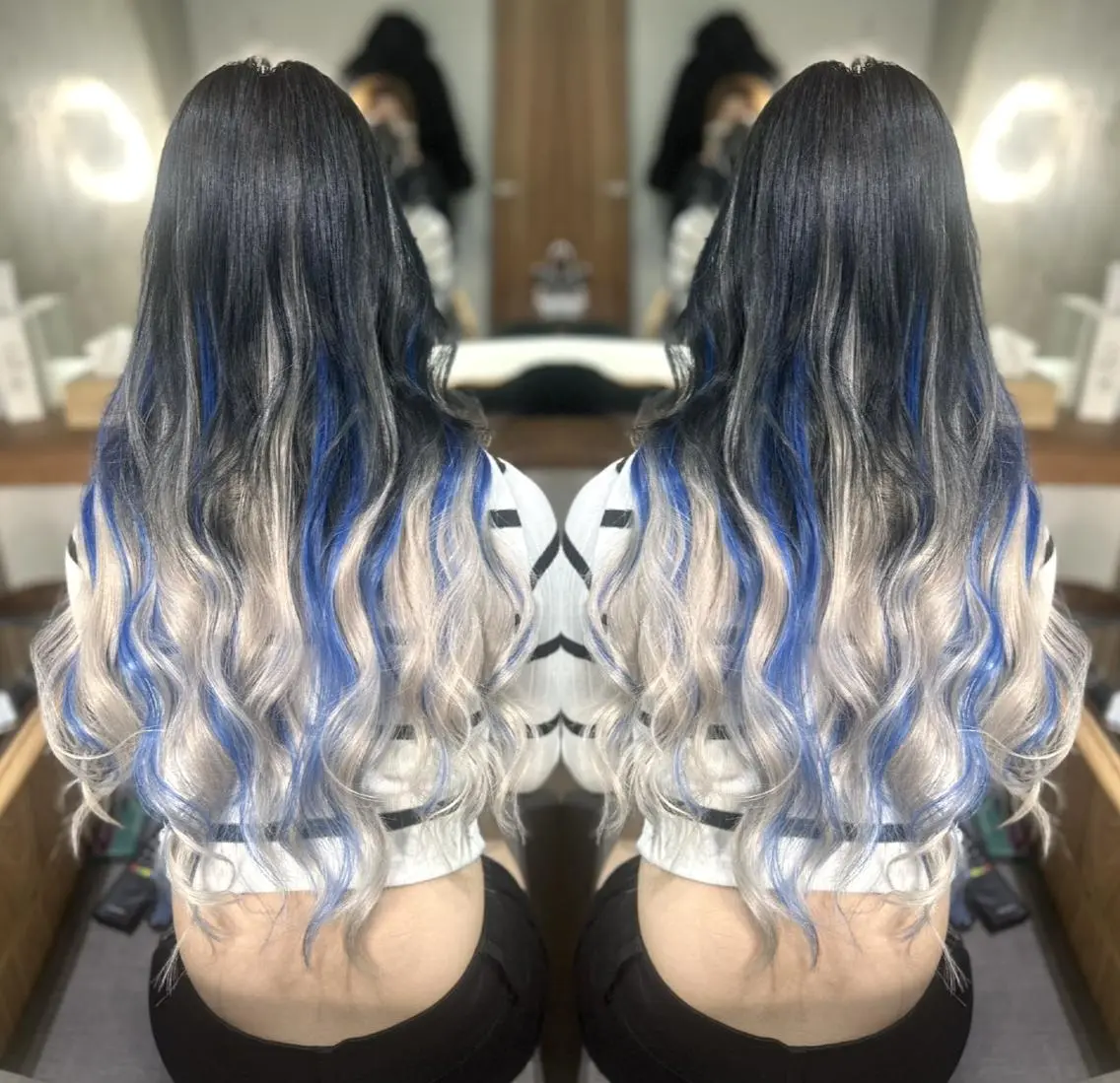 カラー ロング パーマ ヘアアレンジ メンズ 韓国ヘアならお任せ♡ 馴染ませ達人👸yuのヘアスタイル