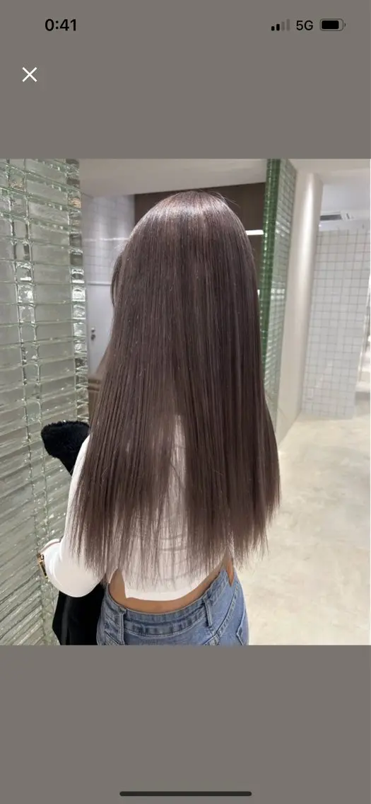 ロング カラー ヘアアレンジ メンズ 透明感×艶髪 🫒maki🎀のヘアスタイル