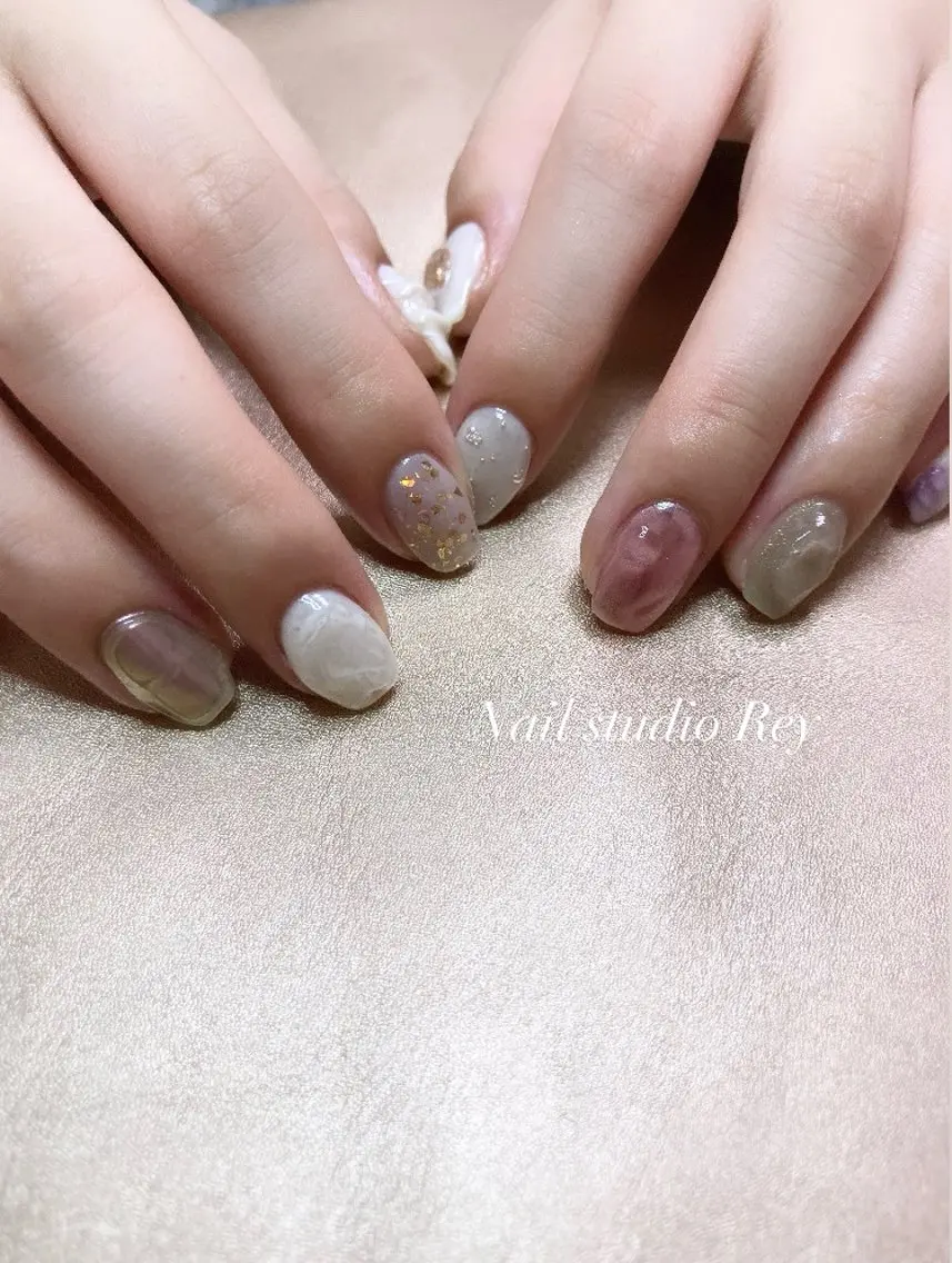 ネイル ニュアンスネイル ecrin (エクラン)のネイルデザイン