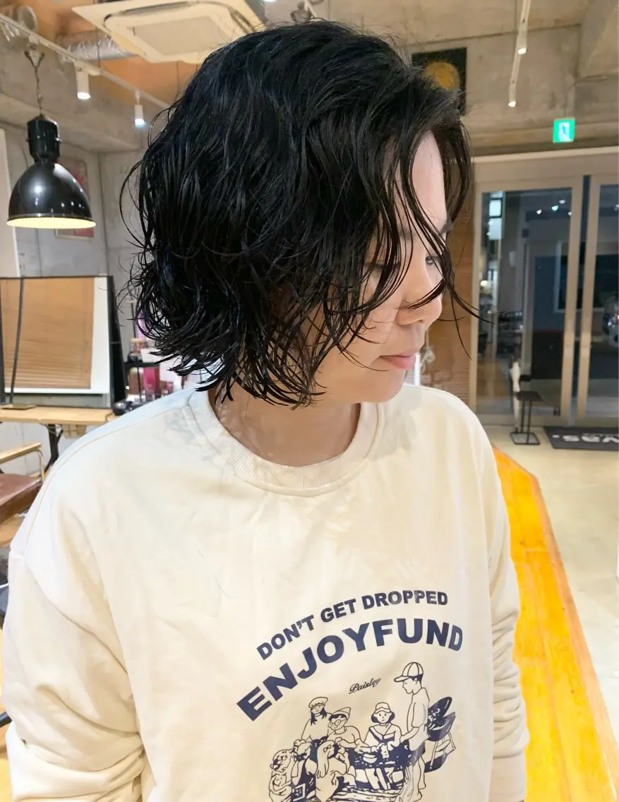 ロング パーマ パーマ　地毛風カラー /横山大樹のヘアスタイル