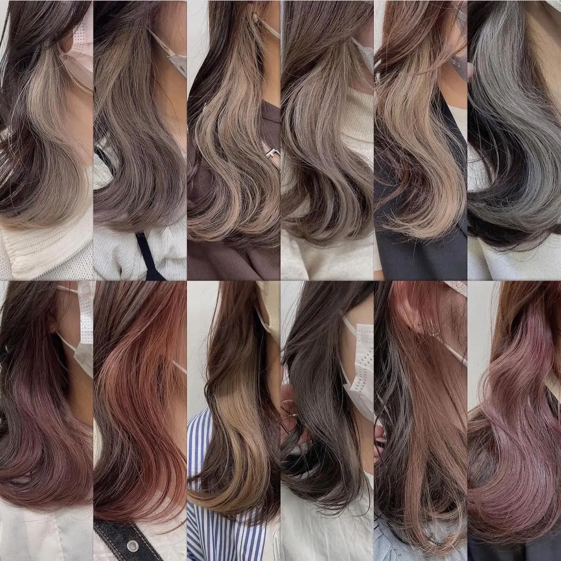 ロング カラー ヘアカラー トリートメント ヘッドスパ ヘアセット 🥞ベージュ系カラー 【すずきりほ】🥞のヘアスタイル