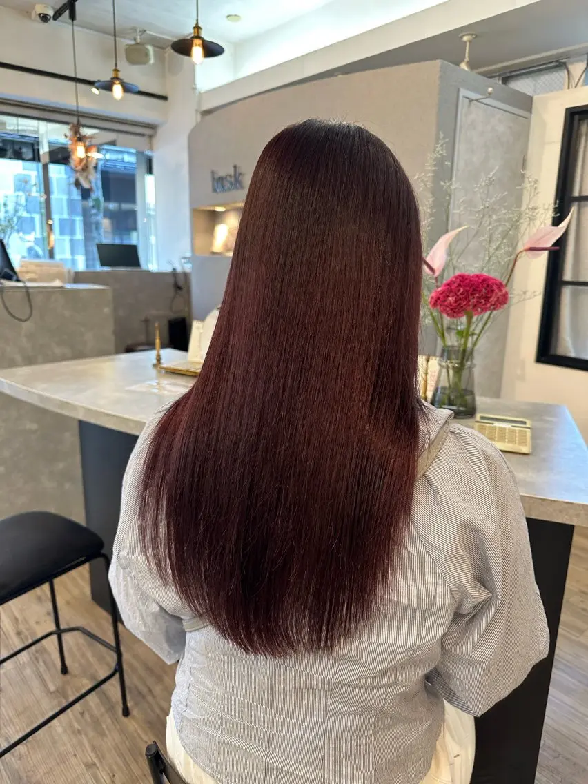 セミロング カラー ブリーチ 透明感カラー ブリーチなしカラー 似合わせカット カット ヘアカラー トリートメント sato ayaka |透明感カラー🫧のヘアスタイル