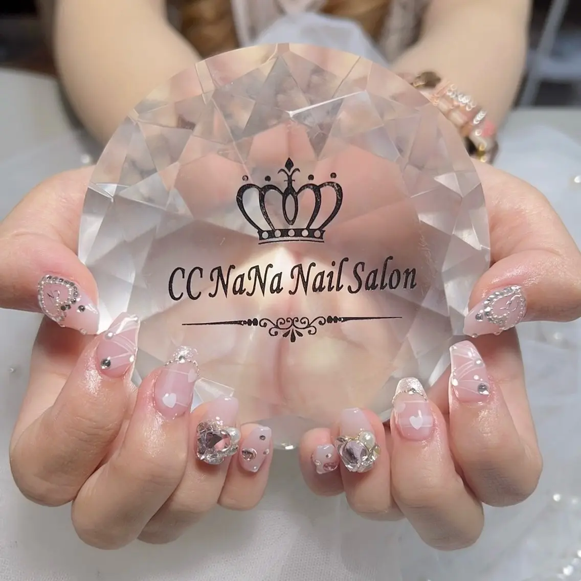 ネイル アートネイル 持ち込み スカルプネイル ハンドネイル 💎CC・NaNa 韓国風ネイル🌙Cのネイルデザイン