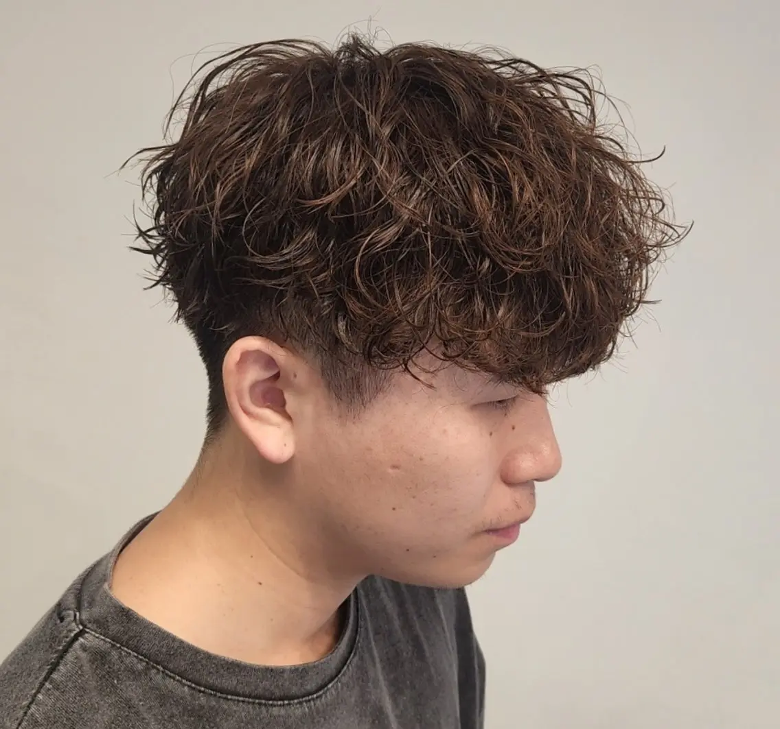 ショート パーマ メンズ カラー 【イケメン風パーマ】 SHOFYのヘアスタイル