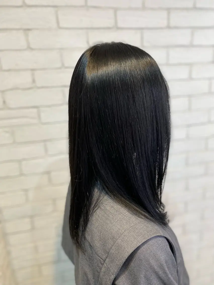 セミロング ヘアカラー トリートメント ヨシダ フミノリのヘアスタイル