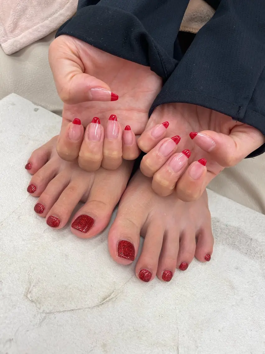 ネイル フレンチネイル ワンカラーネイル 🌺Bianca立川 HAGA🌺のネイルデザイン